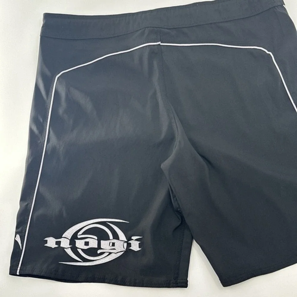 Nogi Volt‎ Shorts Men's XXL Black Heavy Stitch Grappling Jiu Jitsu BJJ MMA UFC